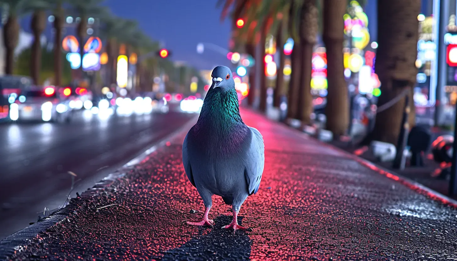 pigeon on road